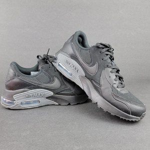 Nike Air Max CD5432-001 Excee Lace Up Black Gray Running Shoes Women’s Size 7.5